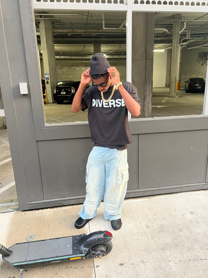 Diverse Thumbprint Tee (Black/White)